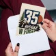 Kartka z Życzeniami Na 35 Urodziny Dla 35 Latki Mężczyzny: Męska Typografia Vintage