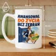 Kubek Z Nadrukiem Na Pożegnanie Kolegi Z Pracy Prezent Dla Mężczyzny: Awansował Kubek Z Nadrukiem Na Pożegnanie Kolegi Z Pracy Prezent Dla Mężczyzny: Awansował
