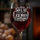 Kieliszek Do Wina Dla 50 Latka Prezent Na 50 Urodziny Dla Mężczyzny: 50 Lat Zero Filtrów