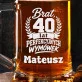 Kufel Personalizowany z Grawerem Na 40 Urodziny Dla Brata Prezent: Szarmancki Sarkazm Kufel Personalizowany z Grawerem Na 40 Urodziny Dla Brata Prezent: Szarmancki Sarkazm