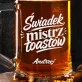 Kufel Personalizowany z Grawerem Dla Świadka Prezent Dla Mężczyzny: Toast Typograficzny