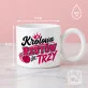 Kubek Z Okrągłym Uchem Dla Koszykarki Prezent Dla Kobiety: Królowa Kosza Kubek Z Okrągłym Uchem Dla Koszykarki Prezent Dla Kobiety: Królowa Kosza