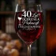 Kieliszek Do Wina Na 40 Urodziny Prezent Dla Kobiety: 40 Lat Dojrzała Piękna Kieliszek Do Wina Na 40 Urodziny Prezent Dla Kobiety: 40 Lat Dojrzała Piękna