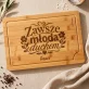 Deska Do Krojenia z Grawerem Dla 90 Latki Prezent Na 90 Urodziny Dla Kobiety: Zawsze Młoda Duchem Deska Do Krojenia z Grawerem Dla 90 Latki Prezent Na 90 Urodziny Dla Kobiety: Zawsze Młoda Duchem