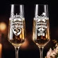 Dwa Kieliszki Do Szampana Na Dzień Dziadka i Babci Prezent Dla Babci i Dziadka Pary: Babcia I Dziadek Dwa Kieliszki Do Szampana Na Dzień Dziadka i Babci Prezent Dla Babci i Dziadka Pary: Babcia I Dziadek