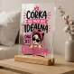 Druk Na Szkle Dla Córki Prezent Dla Kobiety: Córka Jest Oryginałem Druk Na Szkle Dla Córki Prezent Dla Kobiety: Córka Jest Oryginałem