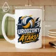Kubek Z Nadrukiem Dla Siatkarza Prezent Dla Mężczyzny: Urodzony Do Ataku Kubek Z Nadrukiem Dla Siatkarza Prezent Dla Mężczyzny: Urodzony Do Ataku