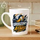 Kubek Z Nadrukiem Dla Siatkarza Prezent Dla Mężczyzny: Urodzony Do Ataku Kubek Z Nadrukiem Dla Siatkarza Prezent Dla Mężczyzny: Urodzony Do Ataku