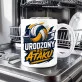 Kubek Z Nadrukiem Dla Siatkarza Prezent Dla Mężczyzny: Urodzony Do Ataku Kubek Z Nadrukiem Dla Siatkarza Prezent Dla Mężczyzny: Urodzony Do Ataku