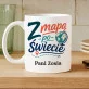Kubek Personalizowany Dla Nauczycielki Geografii Prezent Na Dzień Nauczyciela Dla Kobiety: Z Mapą Po Świecie Kubek Personalizowany Dla Nauczycielki Geografii Prezent Na Dzień Nauczyciela Dla Kobiety: Z Mapą Po Świecie