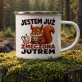 Kubek Emaliowany Dla Kobiety Prezent Dla Kobiety: Jestem Już Zmęczona Kubek Emaliowany Dla Kobiety Prezent Dla Kobiety: Jestem Już Zmęczona