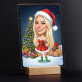 Karykatura Świąteczna - Wydruk na szkle akrylowym z podstawką led Karykatura Świąteczna - Wydruk na szkle akrylowym z podstawką led