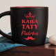 Kawa taty - Czarny kubek ceramiczny