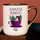 Kawusia mamusi - Kubek ceramiczny ze złotym rantem