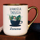 Kawusia tatusia - Kubek ceramiczny ze złotym rantem