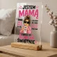 Druk Na Szkle Na Dzień Mamy Prezent Dla Mamy Kobiety: Jestem Mamą Świetnie