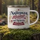 Kubek Emaliowany Na Dzień Mamy Prezent Dla Mamy Kobiety: Barokowa Elegancja Kubek Emaliowany Na Dzień Mamy Prezent Dla Mamy Kobiety: Barokowa Elegancja