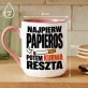 Kubek Z Nadrukiem Dla Palacza Prezent Dla Mężczyzny: Najpierw Papieros Kubek Z Nadrukiem Dla Palacza Prezent Dla Mężczyzny: Najpierw Papieros