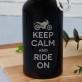 Keep calm and ride - Butelka na wodę 0,4l z grawerem