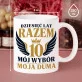 Różowy Zestaw Prezentowy Na 10 Rocznicę Ślubu Dla Kobiety: Dziesięć Lat Razem Różowy Zestaw Prezentowy Na 10 Rocznicę Ślubu Dla Kobiety: Dziesięć Lat Razem