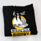 Kierownik budowy - Bluza męska czarna z kapturem