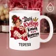 Różowy Zestaw Prezentowy z Kubkiem Na Mikołaja Dla Kobiety: Dziś Króluję Kawą I