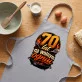 Fartuch Na 70 Prezent Dla Mężczyzny: 70 Lat Na Wolnym Ogniu