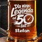 Kufel Personalizowany z Grawerem Na 50 Urodziny Dla Niego Prezent: Legendarna Pięćdziesiątka