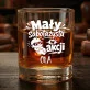 Szklanki Do Whisky z Grawerem Dla Ciężarnej Prezent Na Dzień Mamy Dla Kobiety: Mały Sabotażysta W Akcji