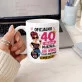 Kubek Z Nadrukiem Na 40 Urodziny Prezent Dla Kobiety: Dojrzała Jak Wino Kubek Z Nadrukiem Na 40 Urodziny Prezent Dla Kobiety: Dojrzała Jak Wino