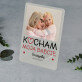 Kocham babcię - Wydruk na szkle akrylowym z podstawką