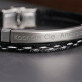 Kocham cię - Bransoletka męska skórzana