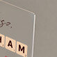 Kocham cię scrabble - Wydruk na szkle akrylowym z podstawką