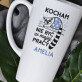 Kocham nie być w pracy - Personalizowany Kubek