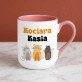 Kociara - Kubek ceramiczny z kolorowym rantem