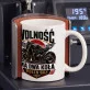 Kubek Z Nadrukiem Dla Motocyklisty Prezent Dla Mężczyzny: Wolność Kubek Z Nadrukiem Dla Motocyklisty Prezent Dla Mężczyzny: Wolność