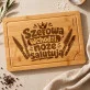 Deska Do Krojenia Dla Szefowej Prezent Dla Kobiety: Noże Salutują