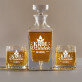 Król dziadek - Zestaw Grawerowana Karafka I Szklanki Do Whisky Król dziadek - Zestaw Grawerowana Karafka I Szklanki Do Whisky