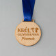 Król grzybobrania - Drewniany medal