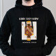Król tatusiów - Bluza męska czarna z kapturem