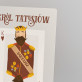 Król tatusiów - Wydruk na szkle akrylowym z podstawką