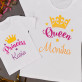 Królowa, księżniczka - Zestaw Koszulek Mamy i Dziecka