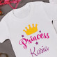 Królowa, księżniczka - Zestaw Koszulek Mamy i Dziecka