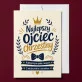 Kartka z Życzeniami Dla Ojca Chrzestnego Dla Mężczyzny: Chrzestny Z Klasą