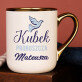 Kubek proboszcza - Kubek ceramiczny ze złotym rantem