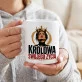 Kubek Z Nadrukiem Na Święta Prezent Dla Kobiety: Królowa Życia Kubek Z Nadrukiem Na Święta Prezent Dla Kobiety: Królowa Życia