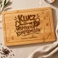 Deska Do Krojenia z Grawerem Na Nowe Mieszkanie Prezent Dla Pary: Klucz Do Wspólnych