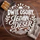 Patera Na Ciasto Na Rocznicę Prezent Na Walentynki Dla Pary: Deserowa Para Retro Patera Na Ciasto Na Rocznicę Prezent Na Walentynki Dla Pary: Deserowa Para Retro
