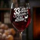 Kieliszek Do Wina Na 33 Urodziny Prezent Dla Kobiety: 33 Lata Perfekcji Kieliszek Do Wina Na 33 Urodziny Prezent Dla Kobiety: 33 Lata Perfekcji