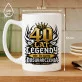 Kubek Z Nadrukiem Dla 40 Latka Prezent Na 40 Urodziny Dla Mężczyzny: Legenda Eksperta Kubek Z Nadrukiem Dla 40 Latka Prezent Na 40 Urodziny Dla Mężczyzny: Legenda Eksperta